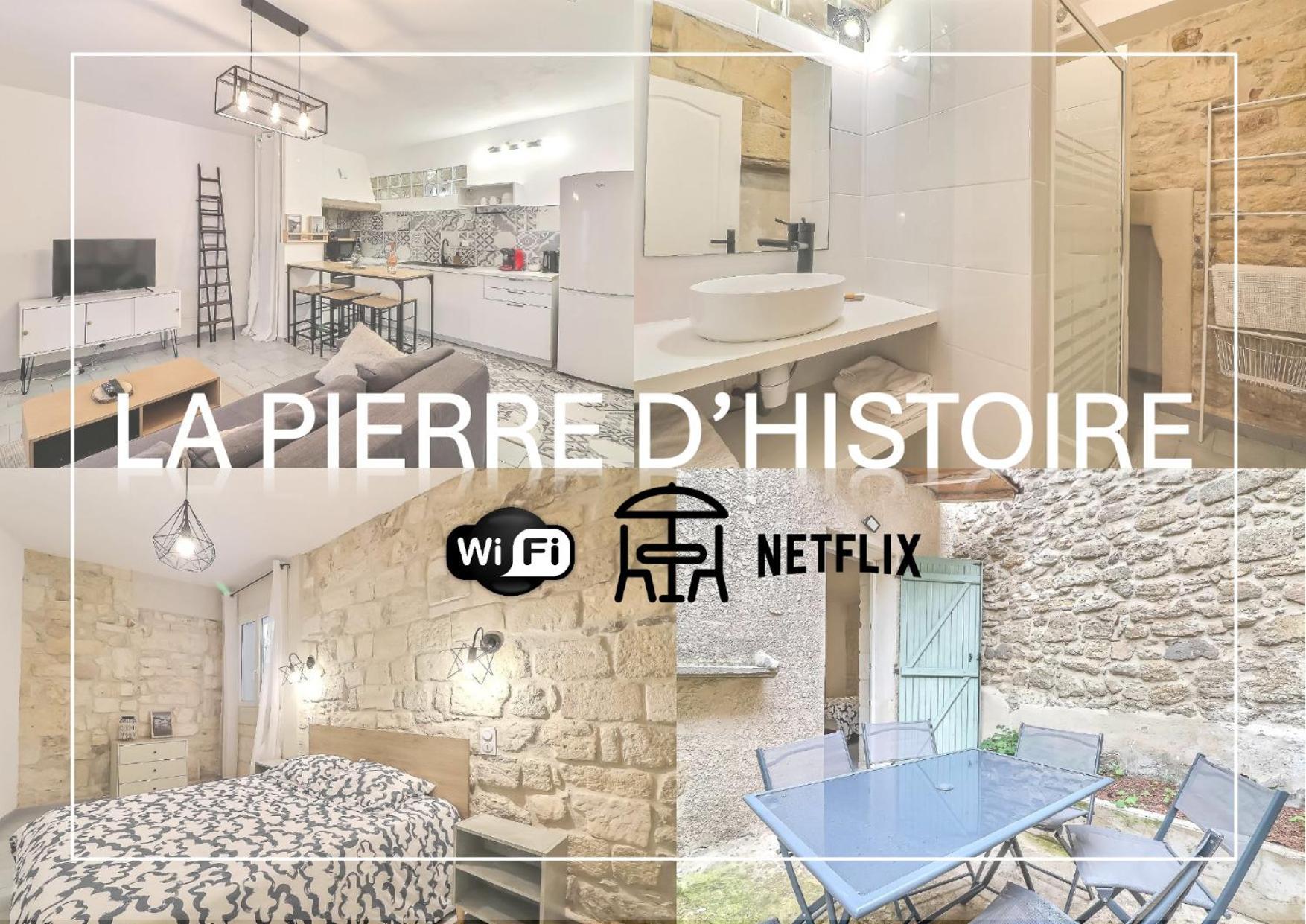 Hyper Centre Terrasse Wifi La Pierre D'Histoire Apartment Beaucaire  Exterior photo